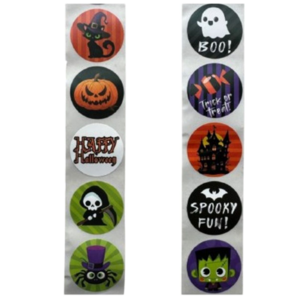 GENERICO - Sticker Halloween A Mini 25mm 100 unidades