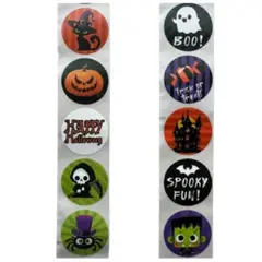 GENERICO - Sticker Halloween A Mini 25mm 100 unidades