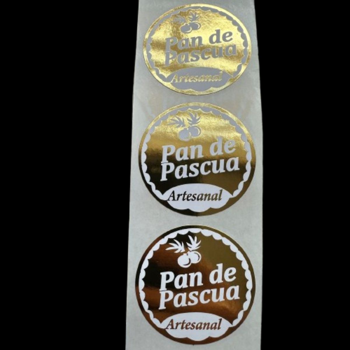 GENERICO - Sticker Pan de Pascua 100un 38mm