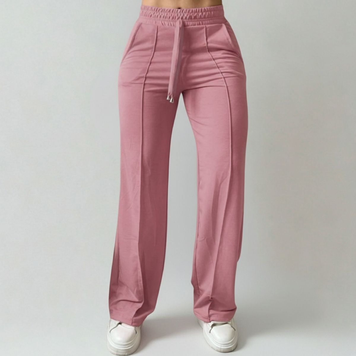 DESIGNERS - Pantalón de Mujer Palazzo Buzo Algodón