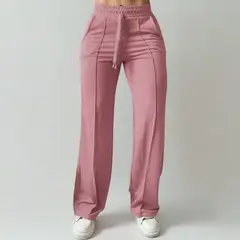 DESIGNERS - Pantalón de Mujer Palazzo Buzo Algodón