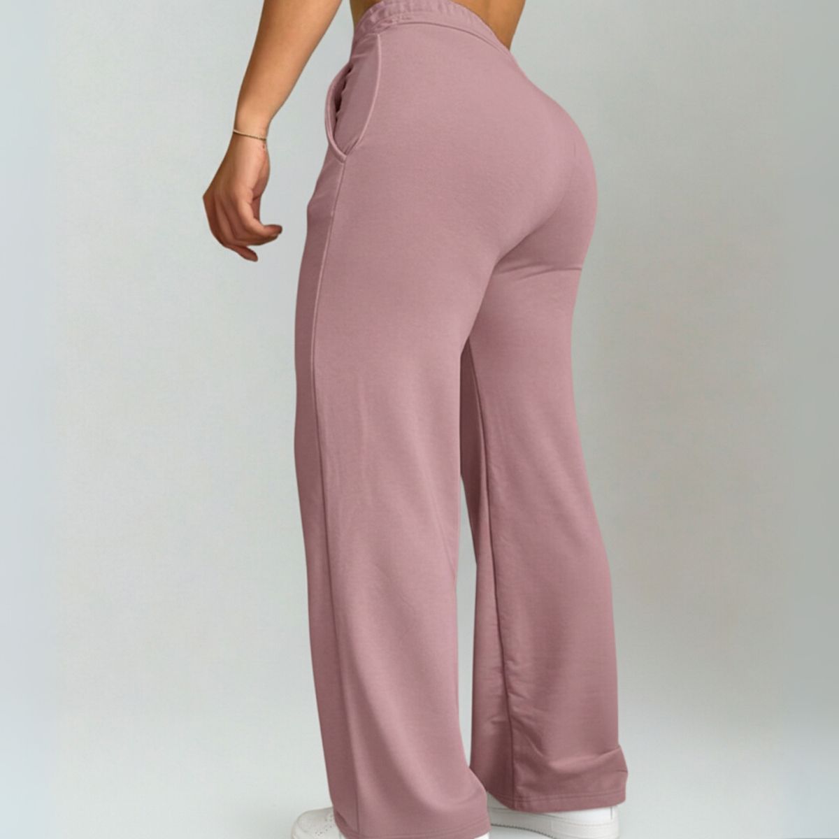 DESIGNERS - Pantalón de Mujer Palazzo Buzo Algodón