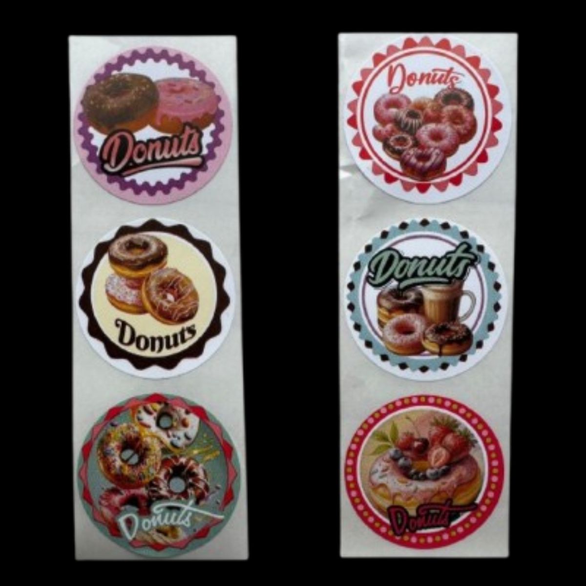 GENERICO - Sticker Donas A 38mm 100un