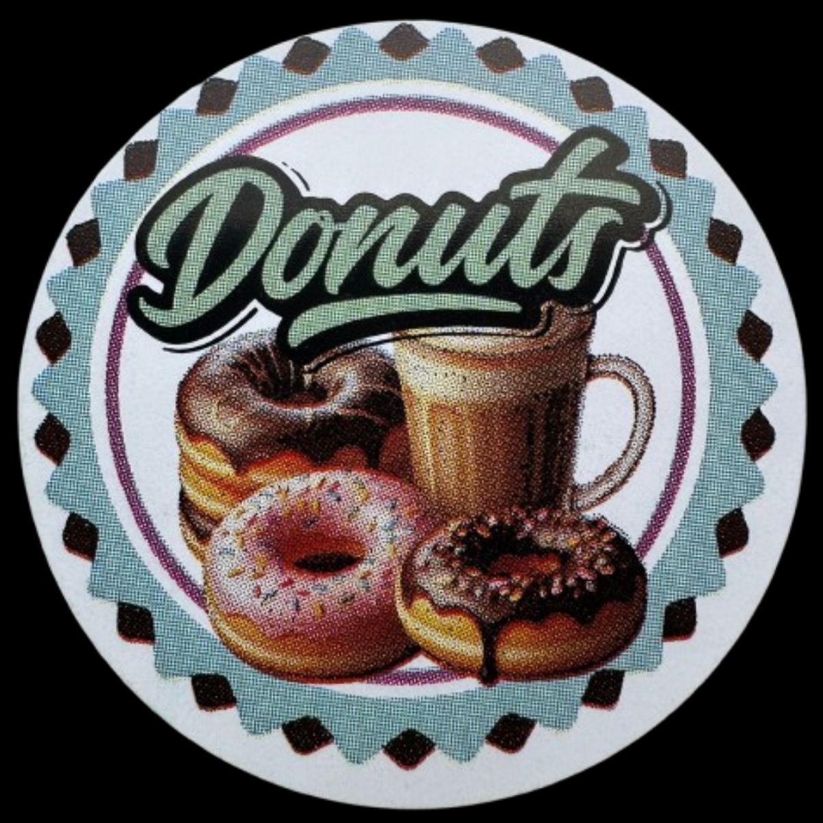 GENERICO - Sticker Donas A 38mm 100un