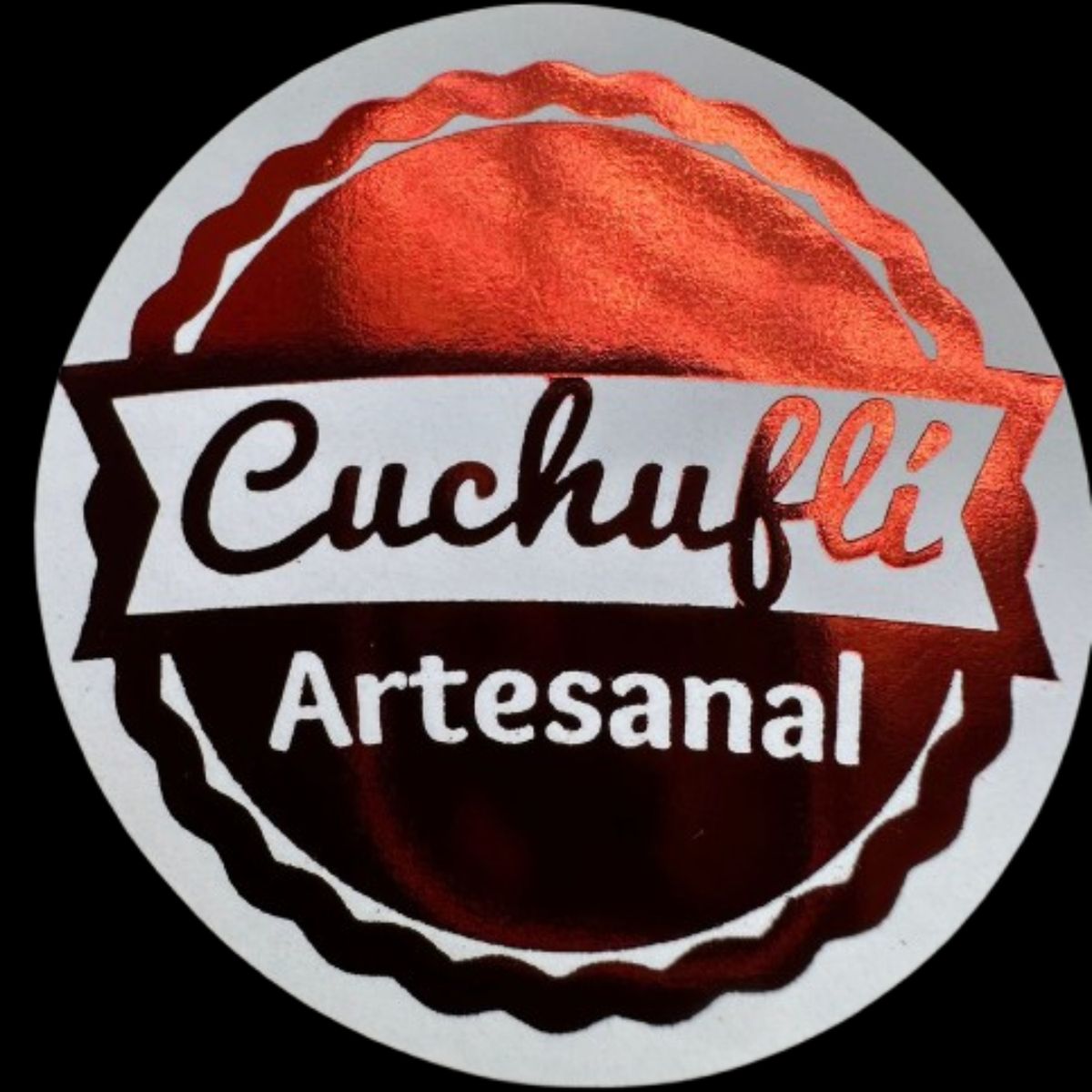Sticker Cuchufli Artesanal Rojo 38mm 100un, marca GENERICO - Foto Principal