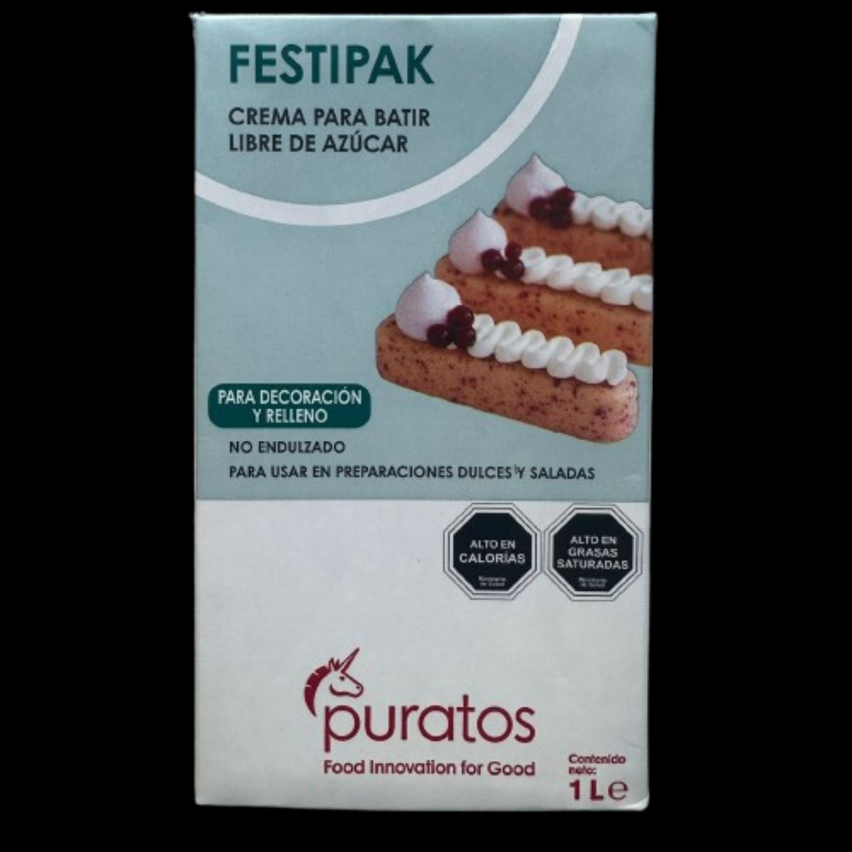 GENERICO - Crema Vegetal Festipak Sin Azucar Puratos 1Lt
