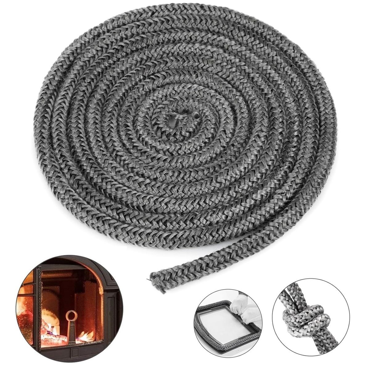 GENERICO - Cuerda De Sellado De Fibra De Vidrio 2mx10mm