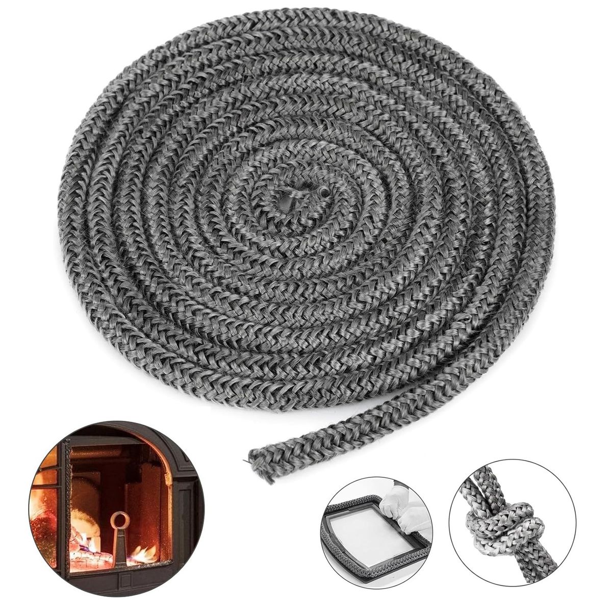 GENERICO - Cuerda De Sellado De Fibra De Vidrio 2mx10mm