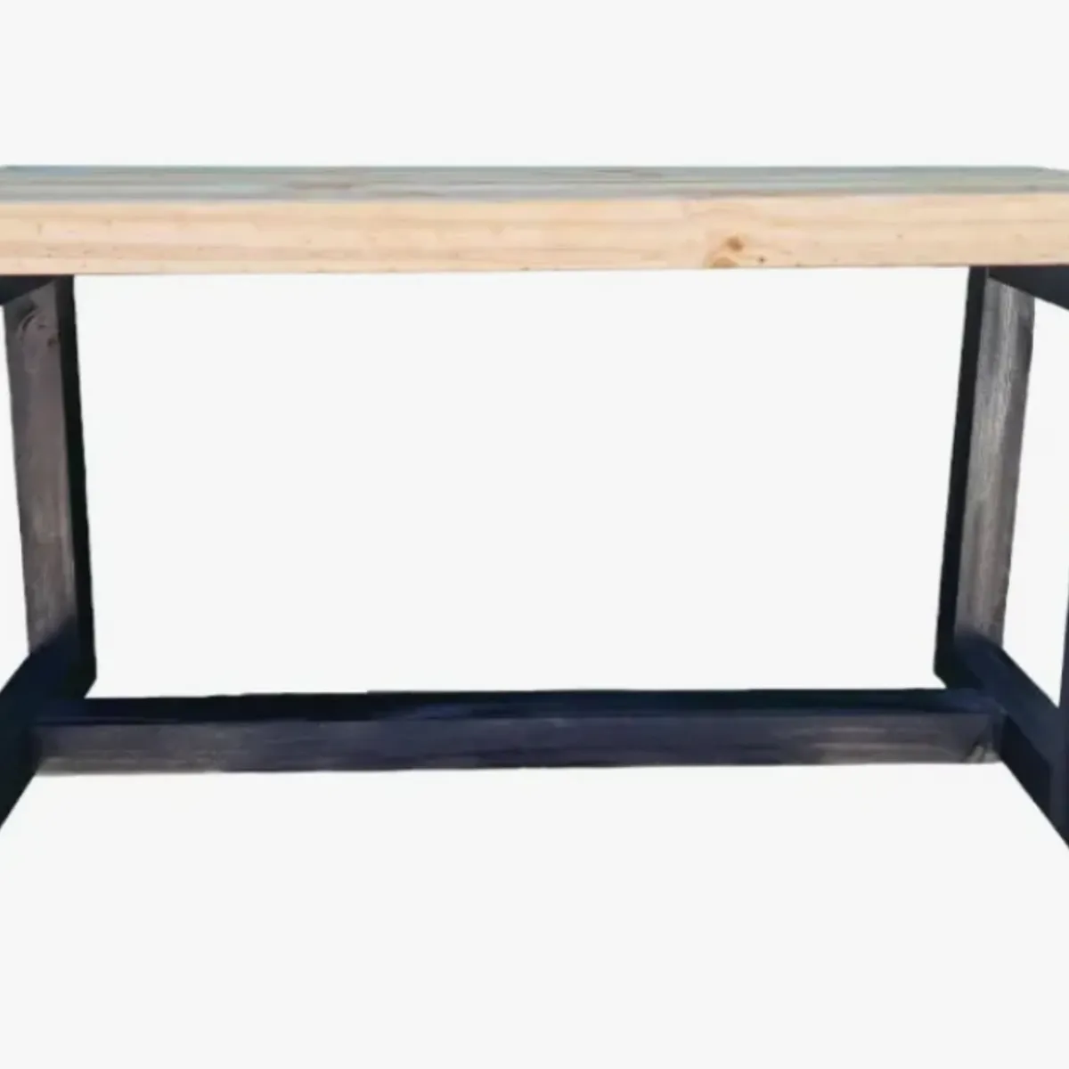 GENERICO - Banca De Madera De Pino 4x4 Con Borde Superior Vitrificado 100cm