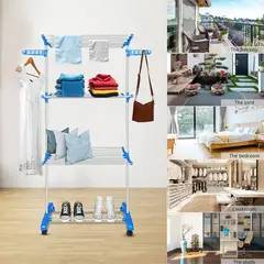 MOVI - Tendedero plegable multifuncional con ruedas