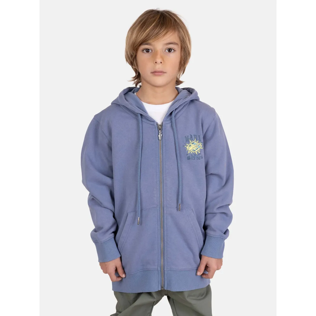 MAUI AND SONS - Poleron FZ Nalu Morado Infantil Maui And Sons