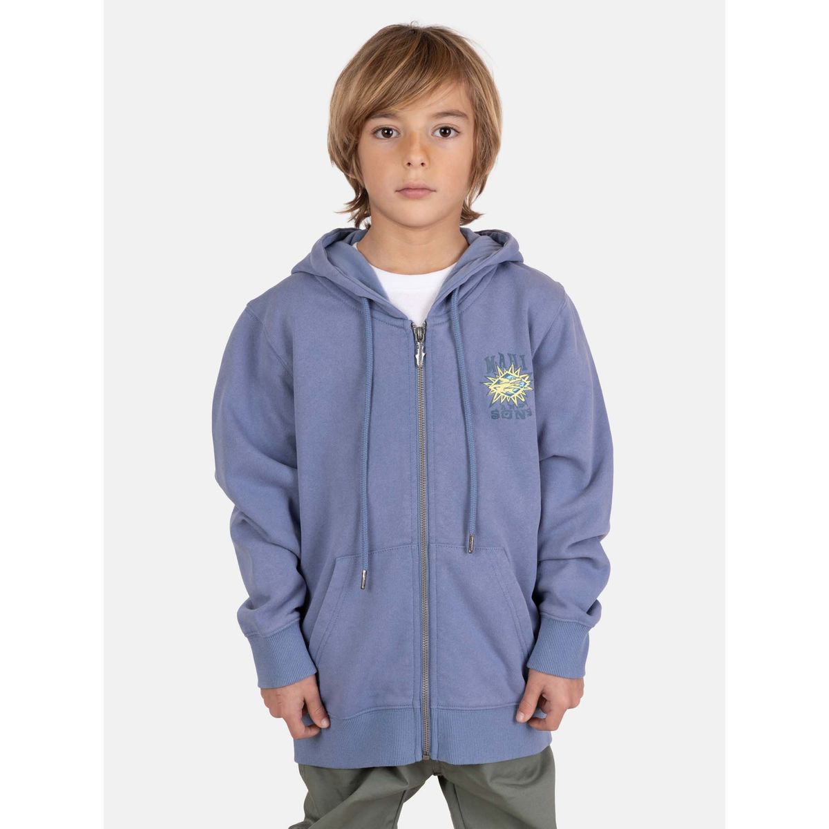 MAUI AND SONS - Poleron FZ Nalu Morado Infantil Maui And Sons