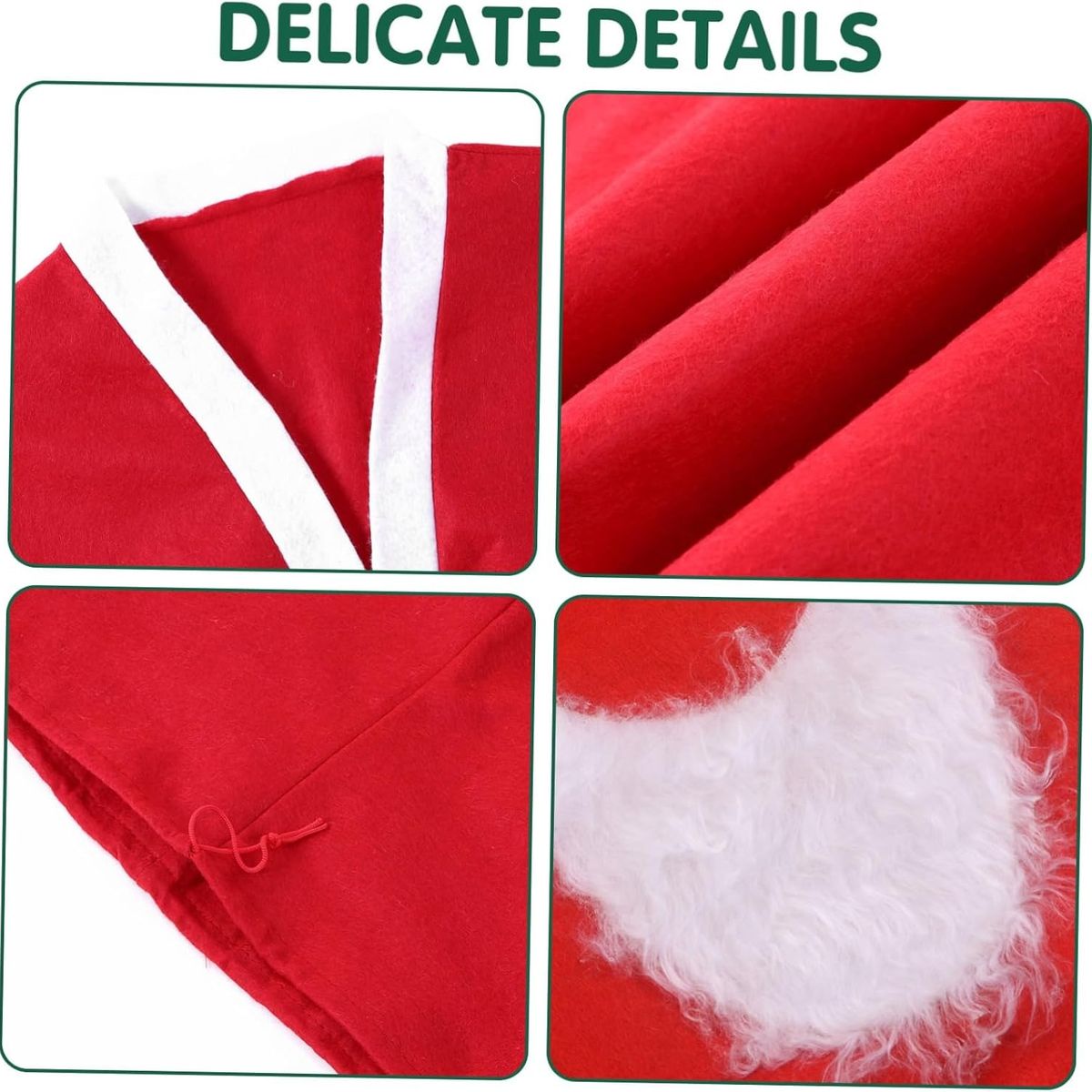 KUANGYE - Traje Disfraz Viejito Pascuero Santa Claus Navidad Adulto