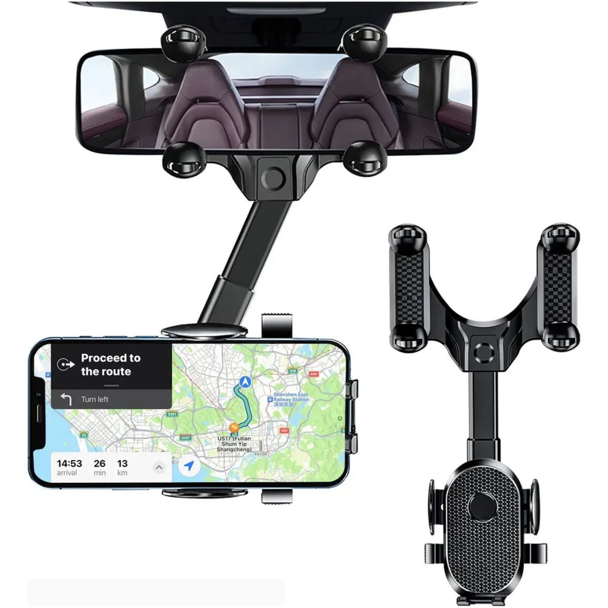 MOVI - Porta celular ajustable multiángulo para auto