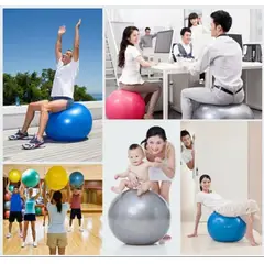 GENERICO - Pelota Balon 75 Cm Pilates Yoga + Inflador