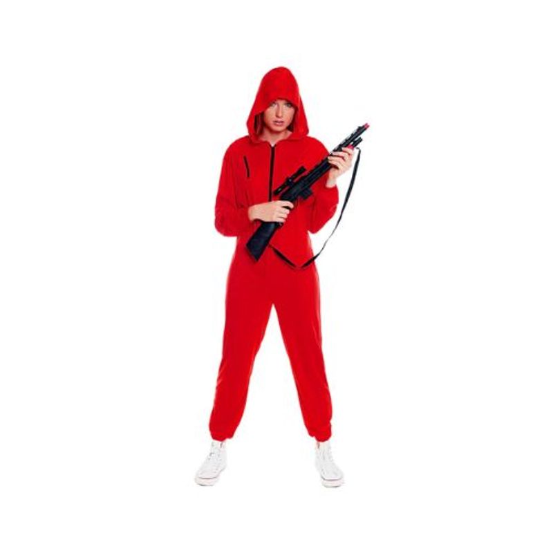 GENERICO - Disfraz Adulto Overol Rojo Talla S 160cm
