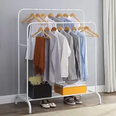GENERICO - Perchero Organizador Colgante De Ropa Doble Barra Metálico