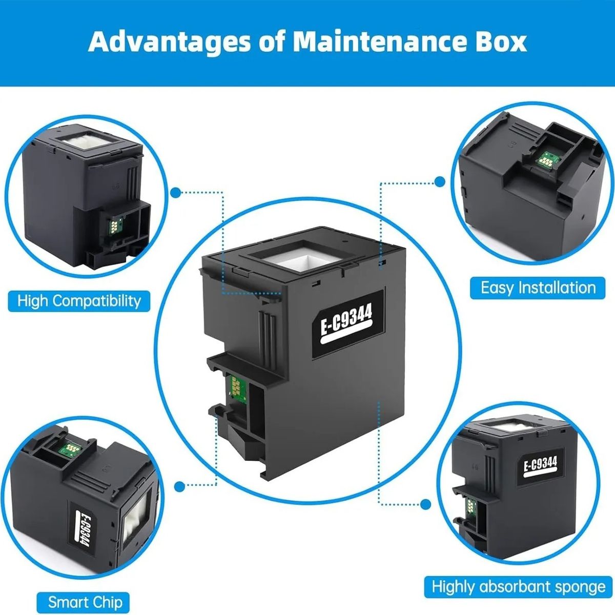 GENERICO - Caja Mantenimiento C9344 Para Epson L5590 L3560 L3550
