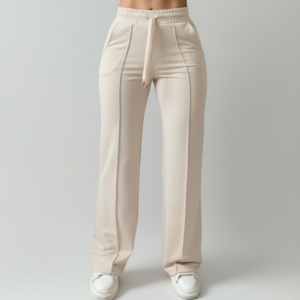 DESIGNERS - Pantalón de Mujer Palazzo Buzo Algodón