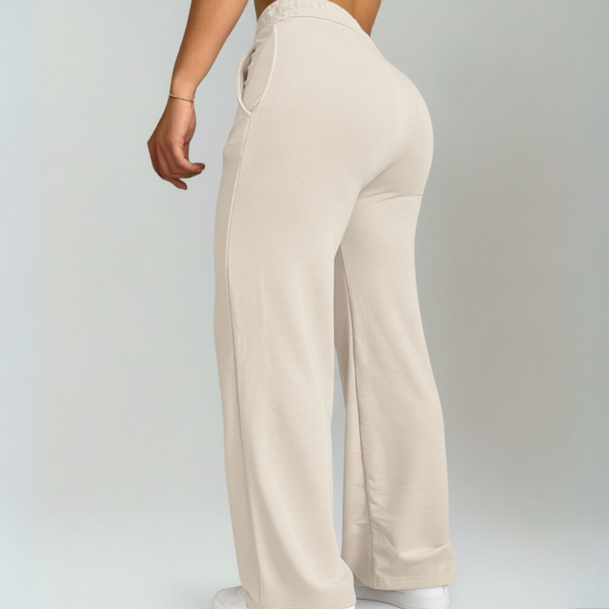 DESIGNERS - Pantalón de Mujer Palazzo Buzo Algodón