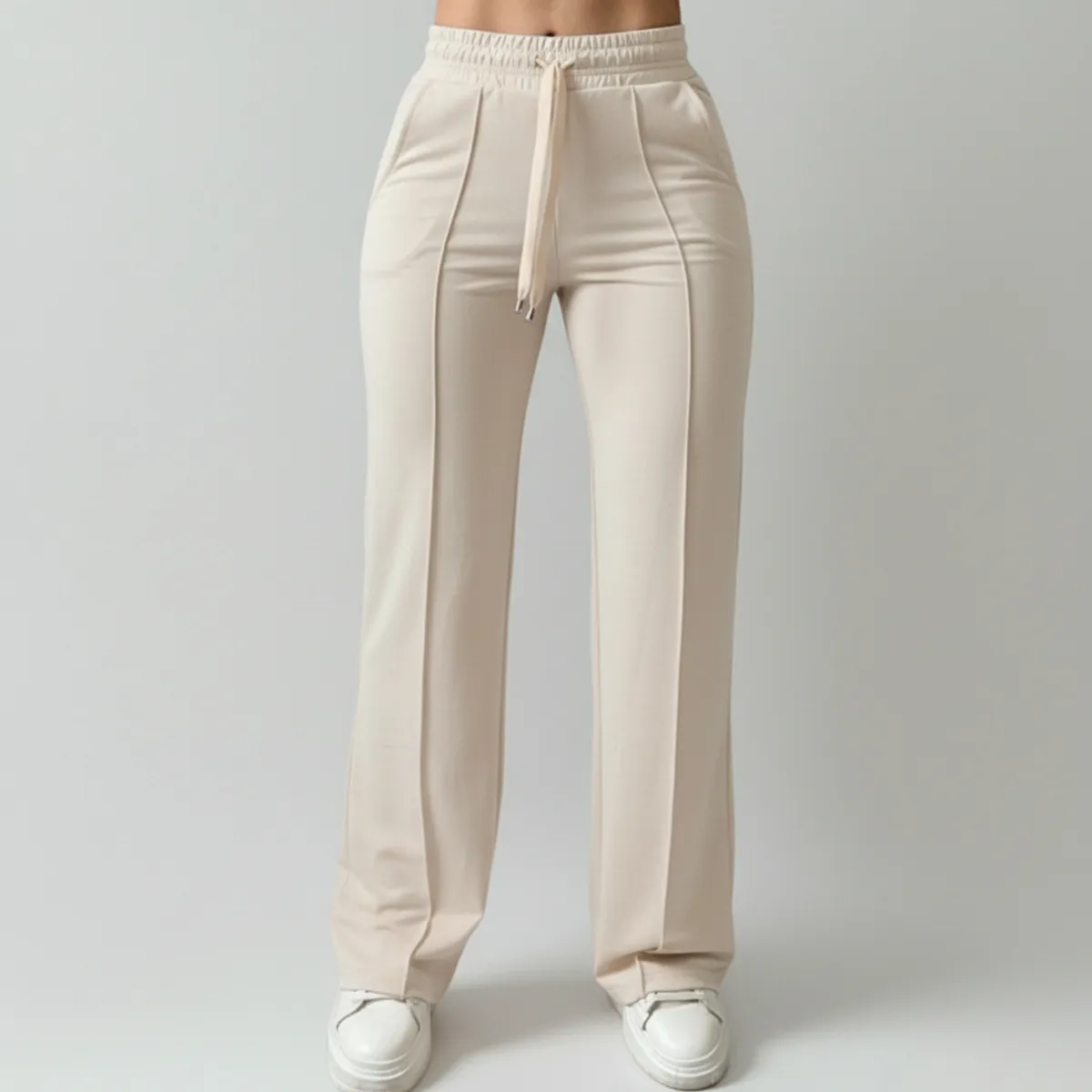 DESIGNERS - Pantalón de Mujer Palazzo Buzo Algodón