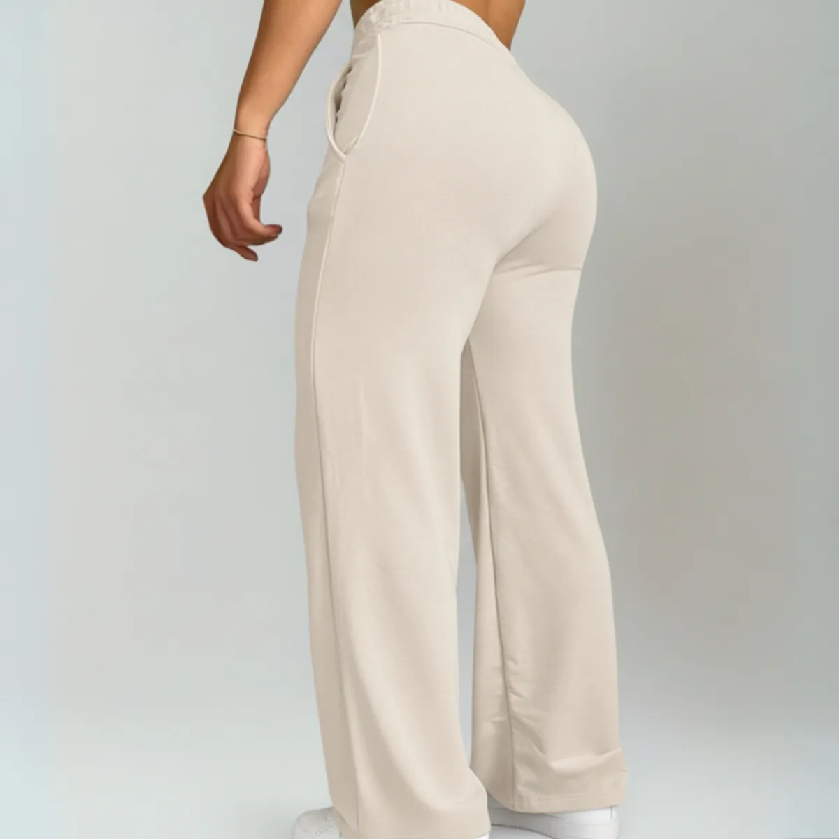 DESIGNERS - Pantalón de Mujer Palazzo Buzo Algodón