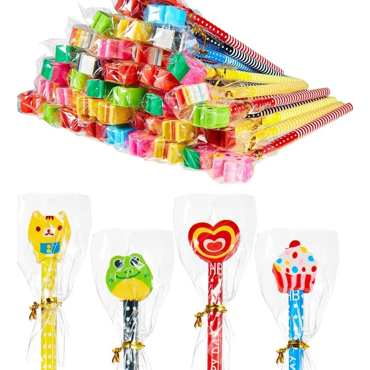 GENERICO - Pack 40 Pcs Lápices Niños Grafito Mina Colores Diseños