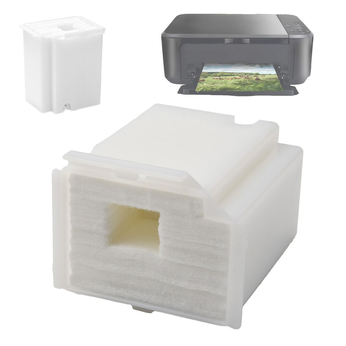 GENERICO - Almohadilla Para Impresora Epson L3150 L3110 L1110 Mas Caja
