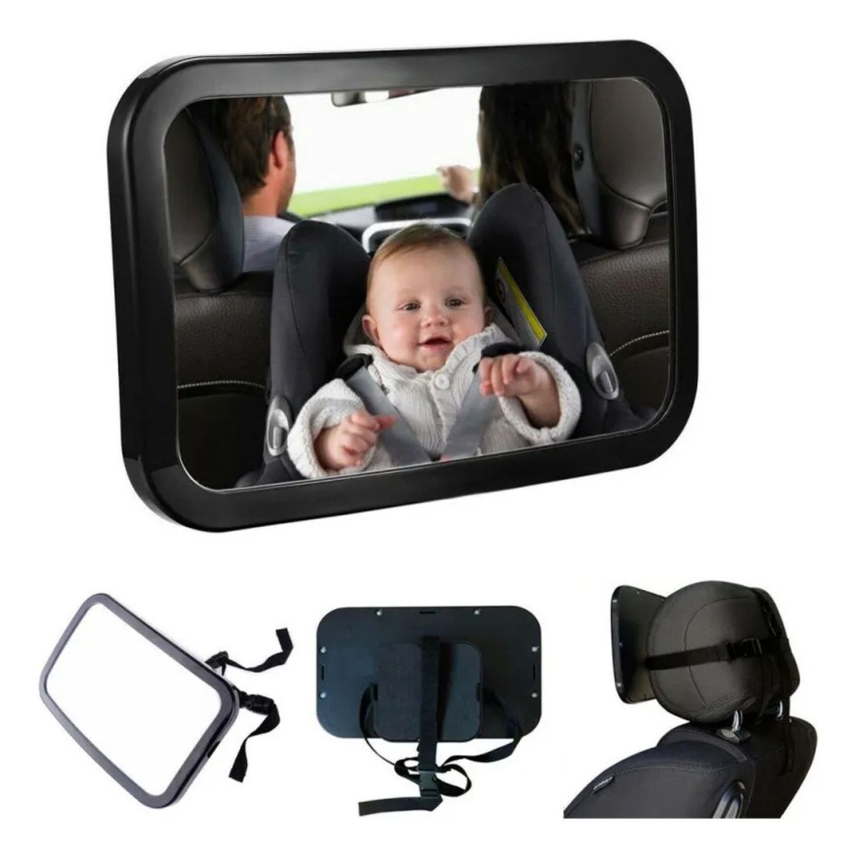MOVI - Espejo retrovisor seguridad para bebé asiento trasero