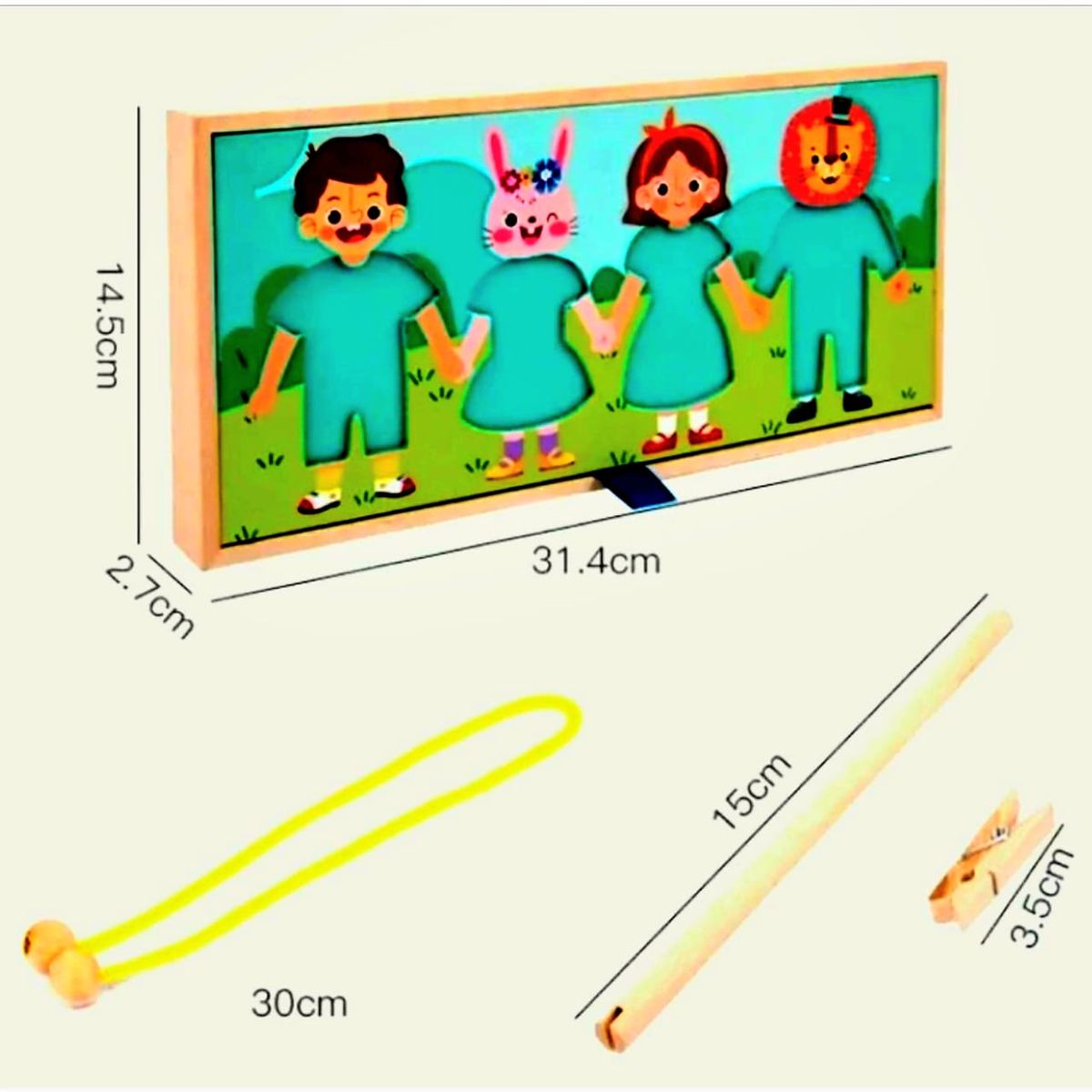 GENERICO - Juego De Aprendizaje Educativo Colgador De Ropa y Vestir