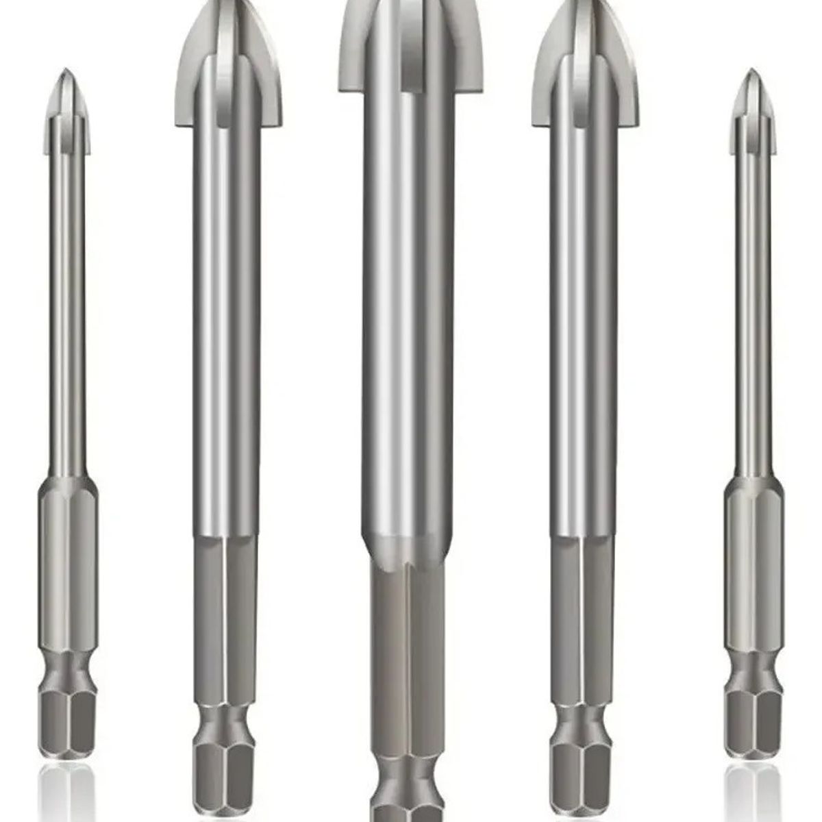 GENERICO - Set Brocas Punta Flecha Ceramica Porcelanato Juego De 5 Uni