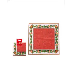 GENERICO - Servilletas navideñas rojas 33x33cm