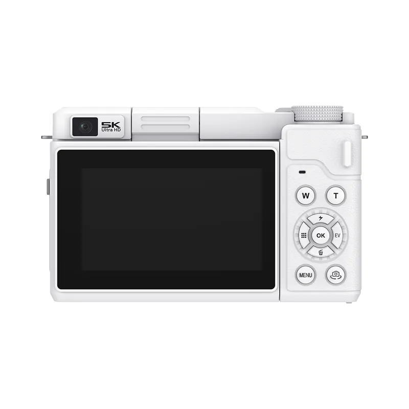 RENVMEXY - Cámara Vlog X7 5K - Pantalla Flip 80MP WiFi y Micrófono