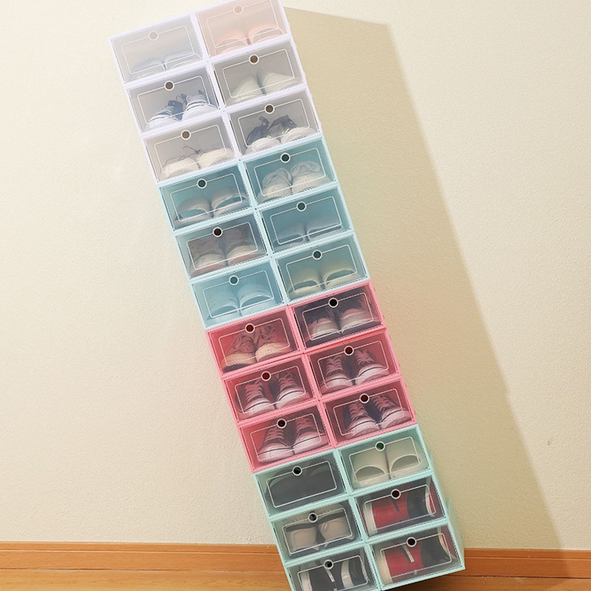 GENERICO - Cajas Organizadores De Zapatos Pack Con 10 Unidades