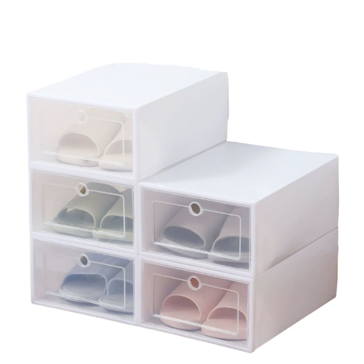 GENERICO - Cajas Organizadores De Zapatos Pack Con 10 Unidades