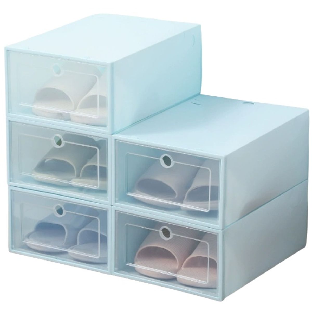 GENERICO - Cajas Organizadores De Zapatos Pack Con 10 Unidades