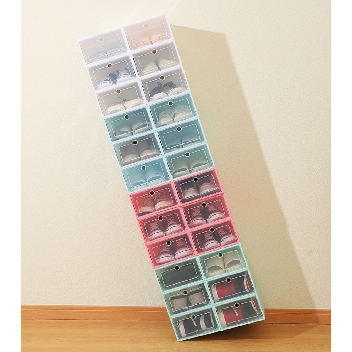 GENERICO - Cajas Organizadores De Zapatos Pack Con 10 Unidades