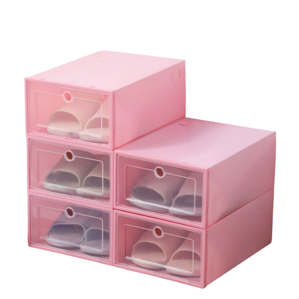 GENERICO - Cajas Organizadores De Zapatos Pack Con 10 Unidades