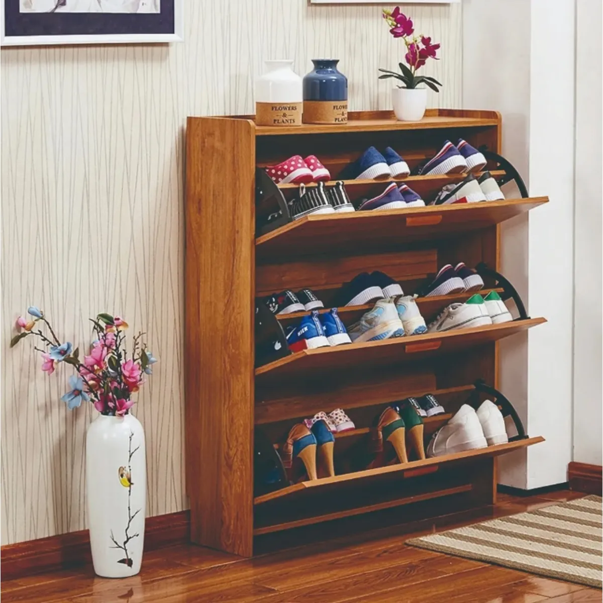 GENERICO - Mueble Zapatero Organizador Estante Para Zapatos Vtrin