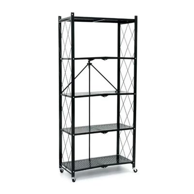 Imagen 2 del producto Estante Plegable Multiuso Metal 5 Niveles Con Ruedas Cocina