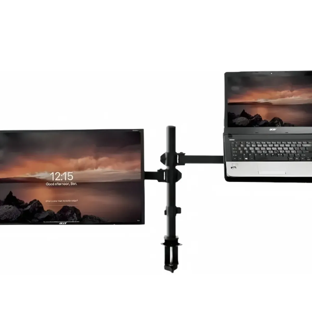 GENERICO - Soporte Monitor Y Notebook Brazo Articulado Escritorio