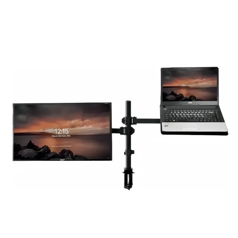 GENERICO - Soporte Monitor Y Notebook Brazo Articulado Escritorio