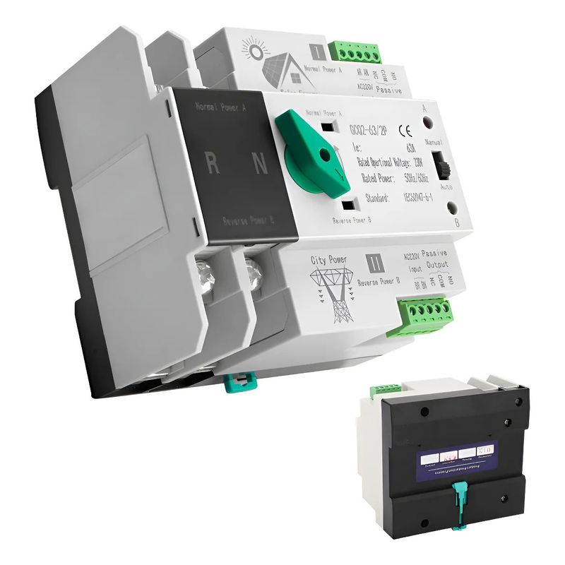 GENERICO - Interruptor Ats Transferencia Automática 2p 63a Monofásico