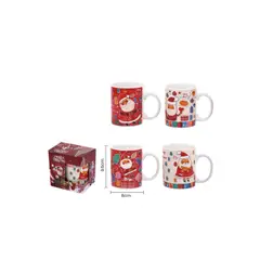 GENERICO - TAZA DE CERÁMICA CON ESTAMPADO NAVIDEÑO