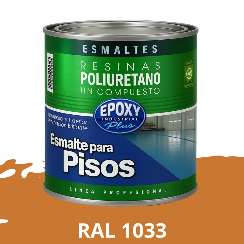 EPOXY - PINTURA PISOS ALTO TRÁFICO - POLIURETANO BASE AGUA 1K  - 1L RAL 1033