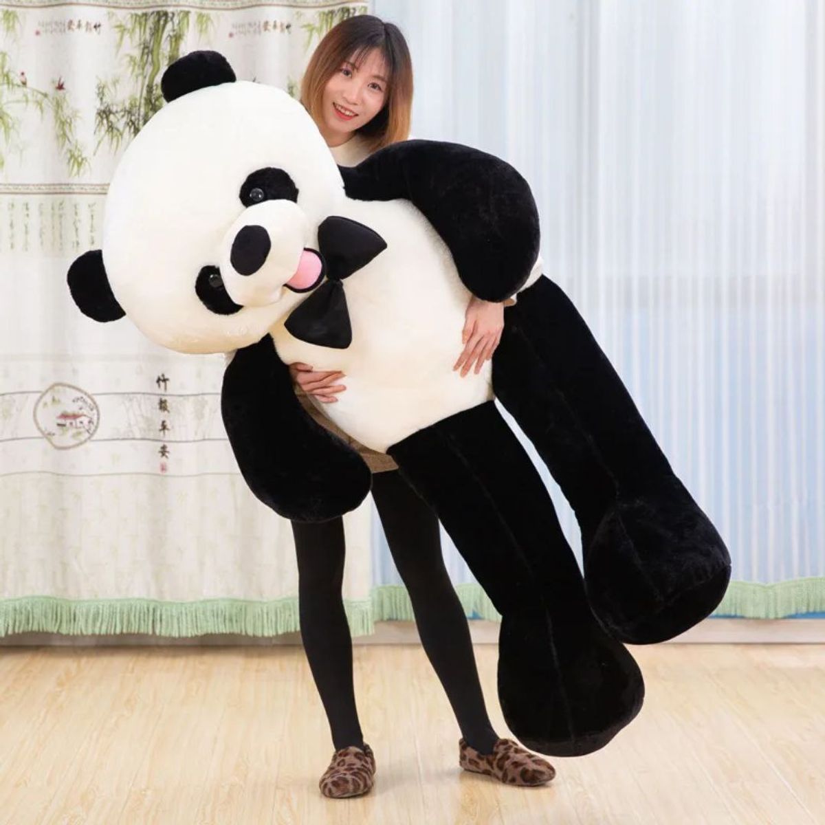 GENERICO - Oso Panda de Peluche Gigante 140 cm