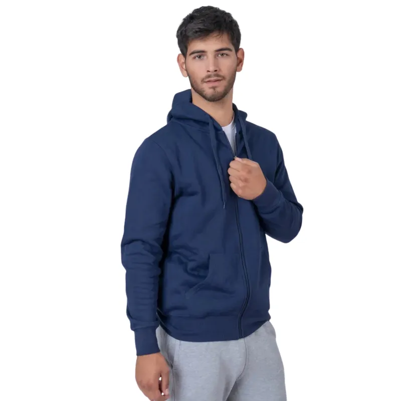 MPROPIA - Polerón Hombre Con Capucha Y Cierre. Delgado Verano Unisex 3017