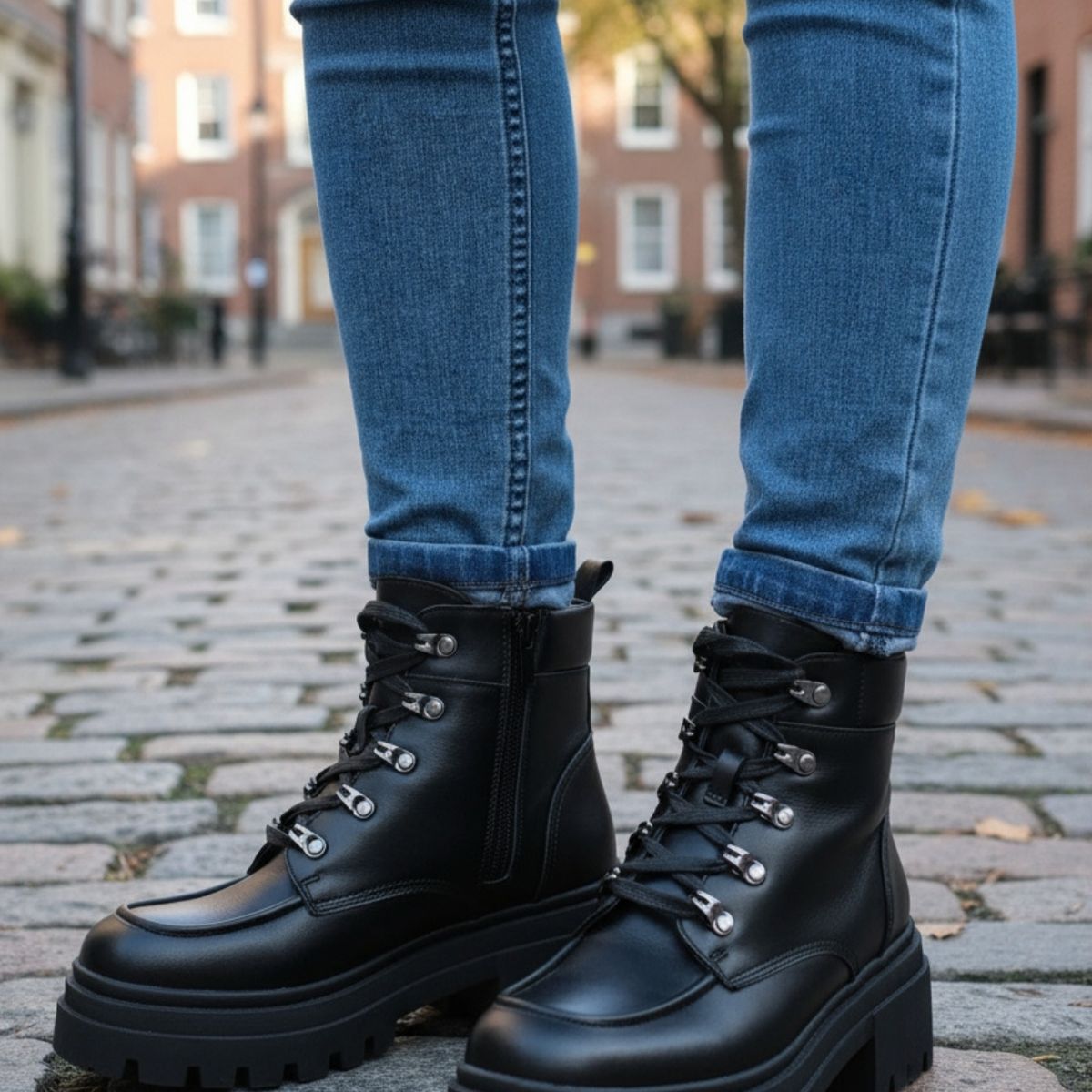 SNOOPY - Botin Mujer  color Negro  con Plataforma M511