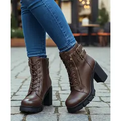 CELLINA - Botínes Mujer Taco Medio con Plataforma M453