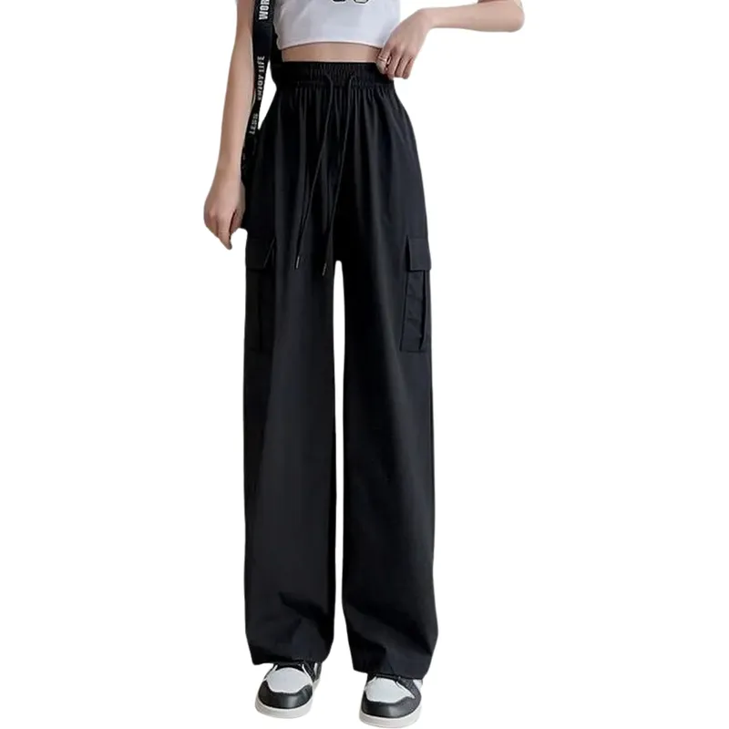 MPROPIA - Pantalón Cargo Verano Mujer.tela Secado Rápido Con Bolsillos 2609